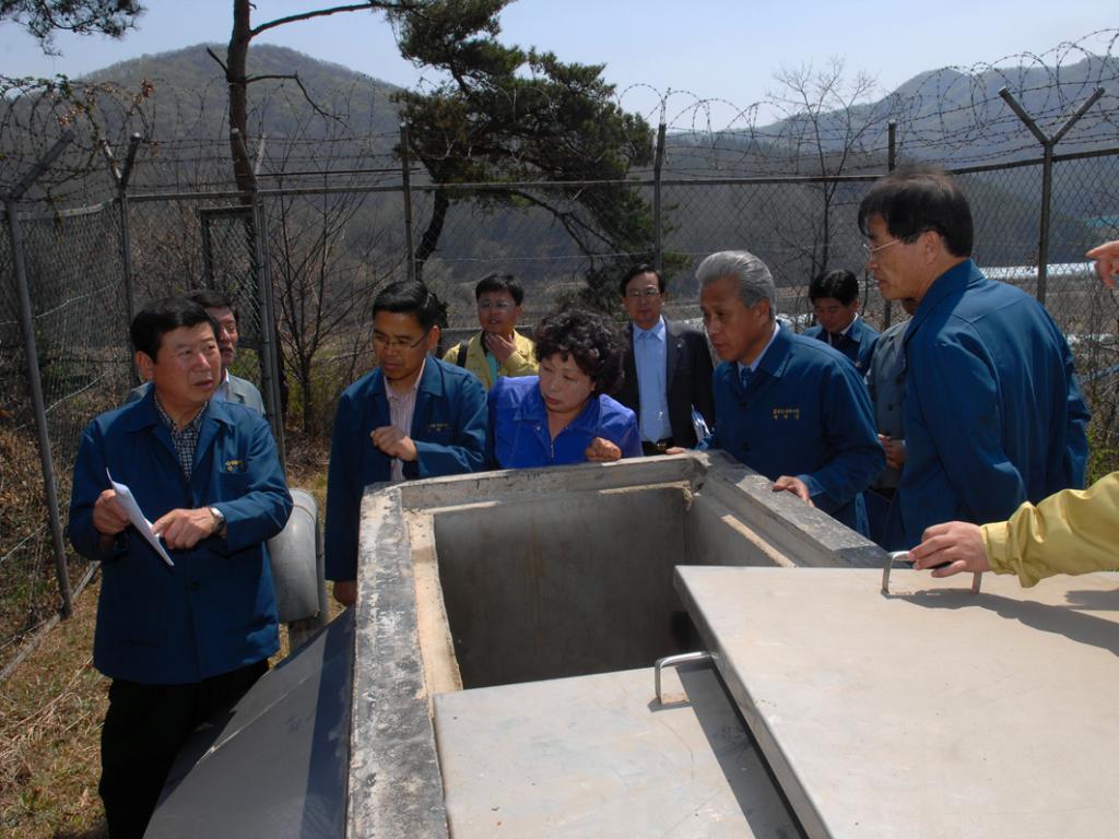 급수시설 현지확인 특위활동