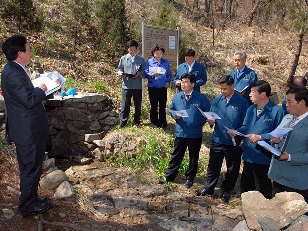 급수시설 현지확인 특위활동