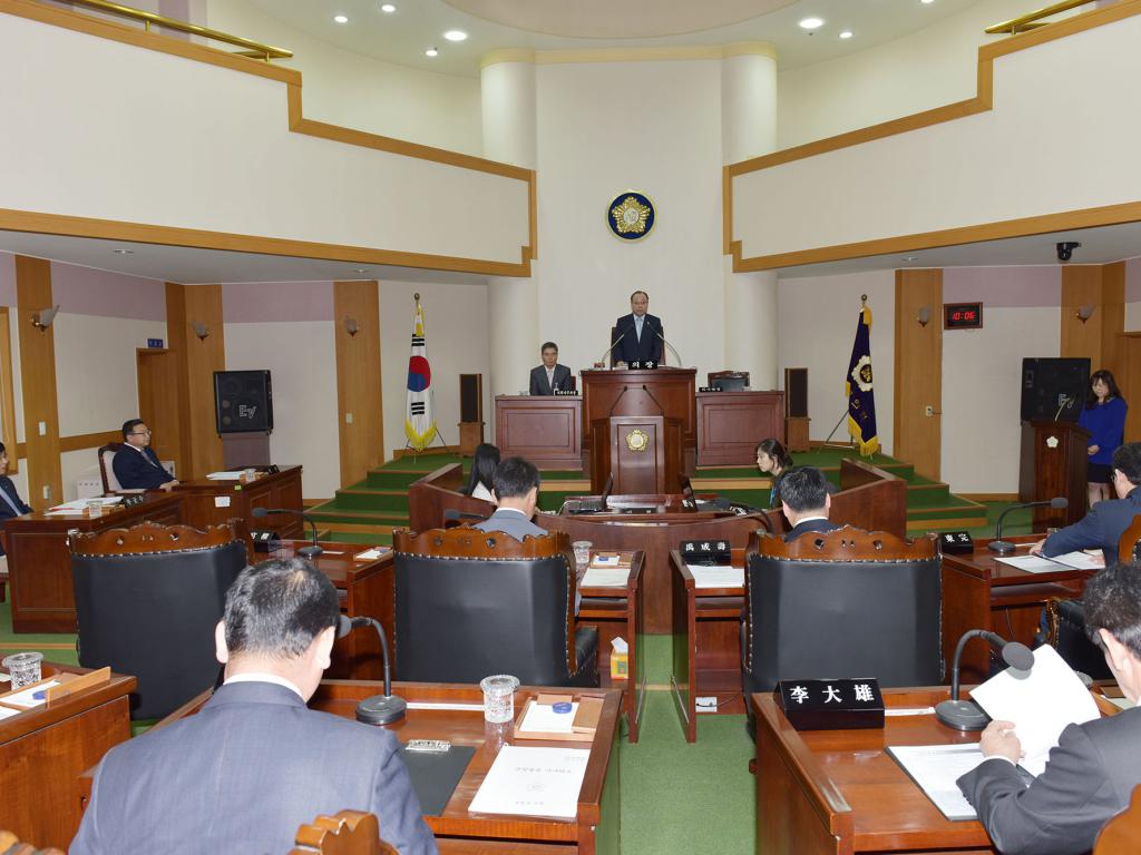제267회 음성군의회 임시회 개회식