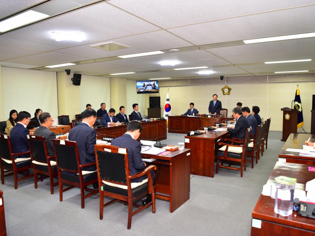 음성군의회 10월 정례의원 간담회