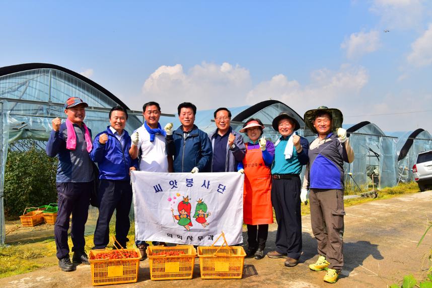 음성군의회, 가을철 농촌일손돕기