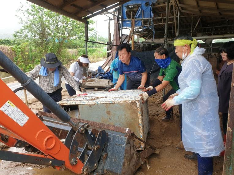 음성군의회, 수해복구 지원