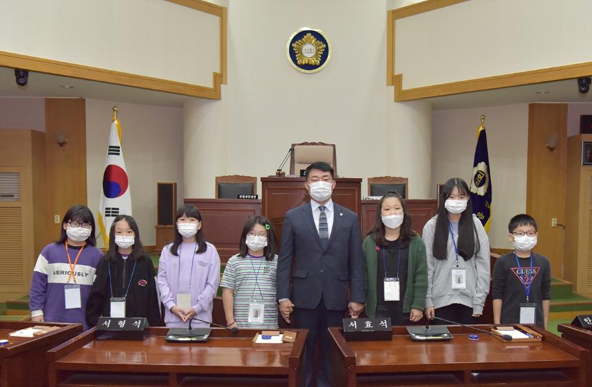 청보리지역아동센터 기자단 방문